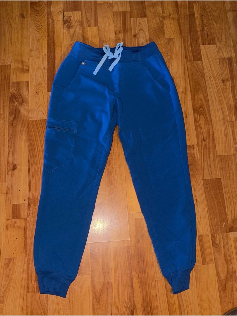 Figs Royal Blue Drawstring Jogger Pants